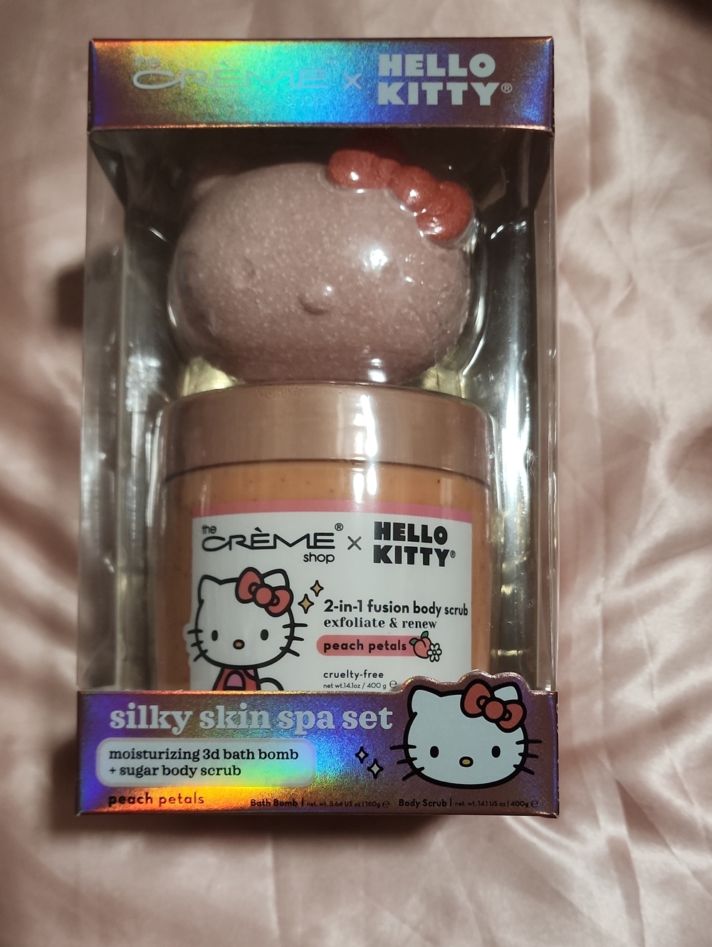 Hello Kitty Peach Petals Silky Skin Spa Set - Pink